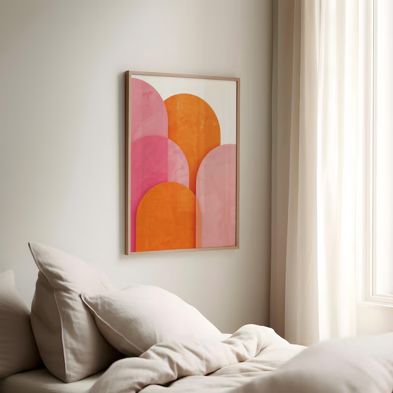 Modern Abstract Colorful Pink  - огляд і ціна Home Decor Theme