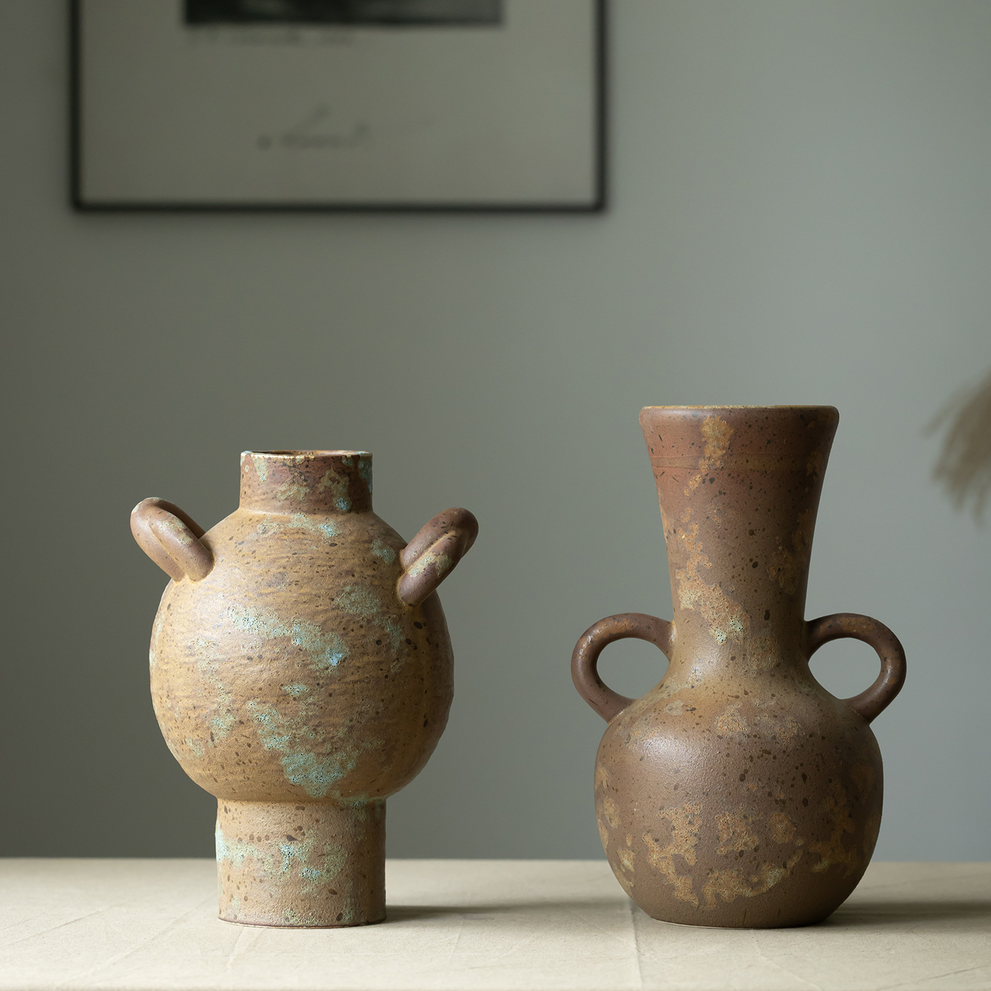 CAPIRON Rustic Ceramic Vase Fr - огляд і ціна Pampas Grass Decor