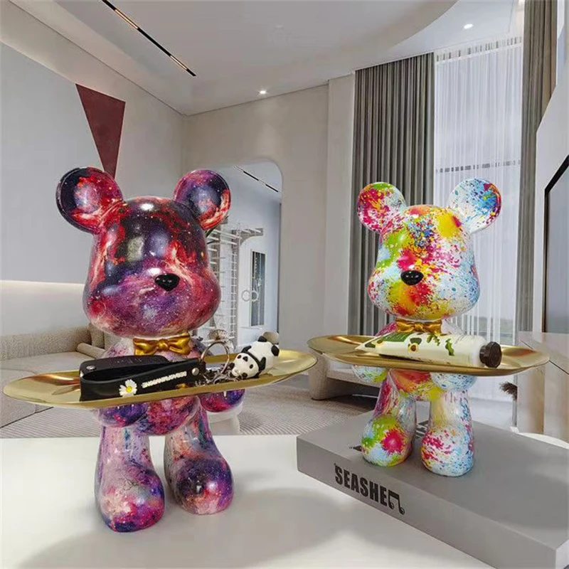 29cm Graffiti Bear Figurine Ho - огляд і ціна Home Decor Y2K