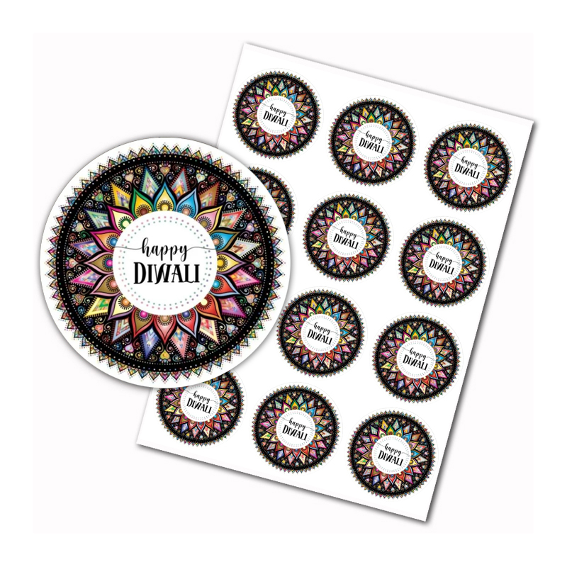 Happy Diwali stickers Indian F - огляд і ціна Home Decor Indonesia