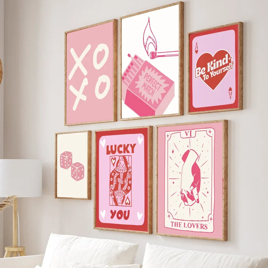 Pink Lucky Poker Queen Heart D - огляд і ціна Home Decor Y2K