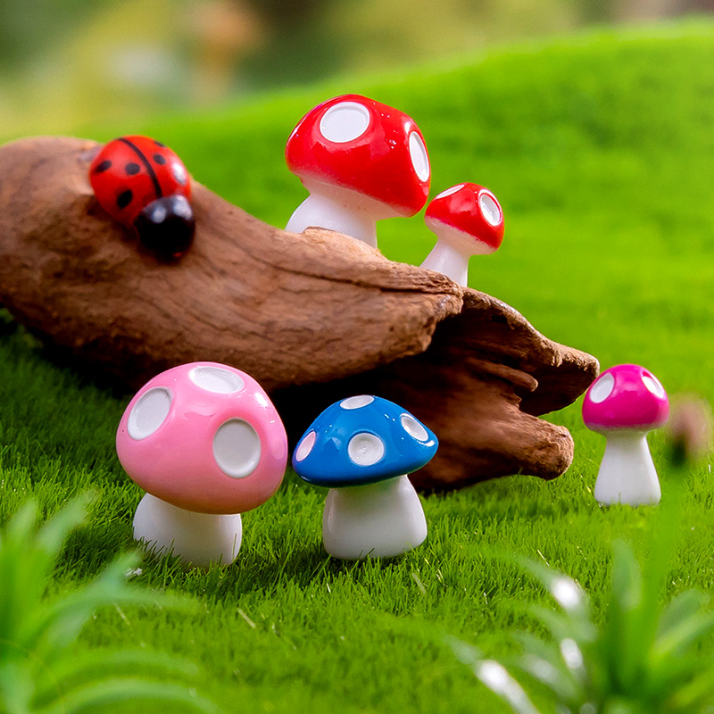 20pcs Mini Mushroom Resin Figu - огляд і ціна Home Decor Za