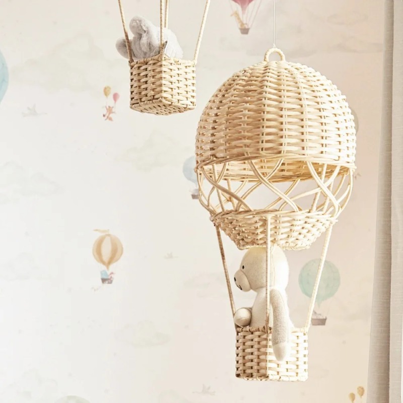 Handmade Rattan Hot Air Balloo - огляд і ціна Rattan Plant Basket